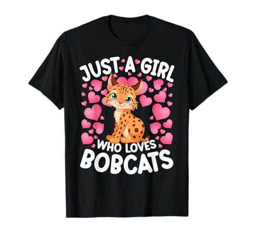 Just A Girl Who Loves Bobcats Women Girls Bobcat T-Shirt