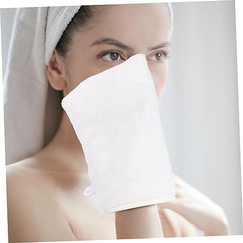 FRCOLOR 3 Pecas Luvas removedoras de maquiagem de fibra almofadas de maquiagem de viagem luva remove