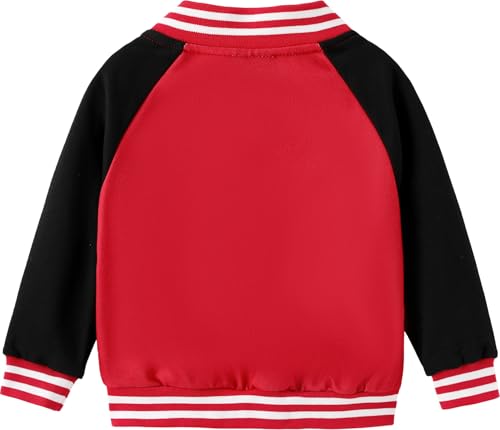 STAR WARS Boy Girl Varsity Jacket Zipper Lightweight Bomber Snap Button Front Cardigan Outerwear Fall Cloth Sweatshirt 2-13Y2