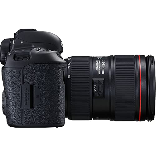 Image of Canon EOS 5D Mark IV DSLR Camera with EF 24-105mm f /4L is II USM Lens | Full-Frame 30.4MP, 4K Video, Dual Pixel CMOS AF | Professional Photography Kit (1483C010) + Canon Shoulder Bag + 64GB Card