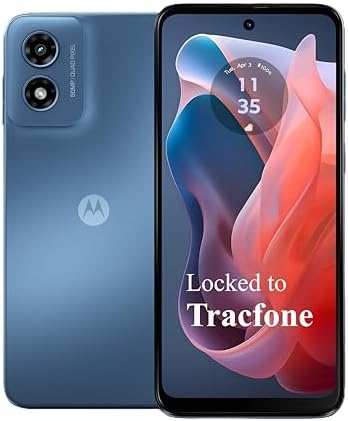 Tracfone Moto g Play 2024 Prepaid Phone with a 1-Yr Plan Included
