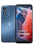 Tracfone Motorola Moto g Play 2024 [Activation Promotion] Locked to Tracfone, 64GB, Includes 1500Min/1500Txt/1500MB, 365 Days Service Plan, 6.5