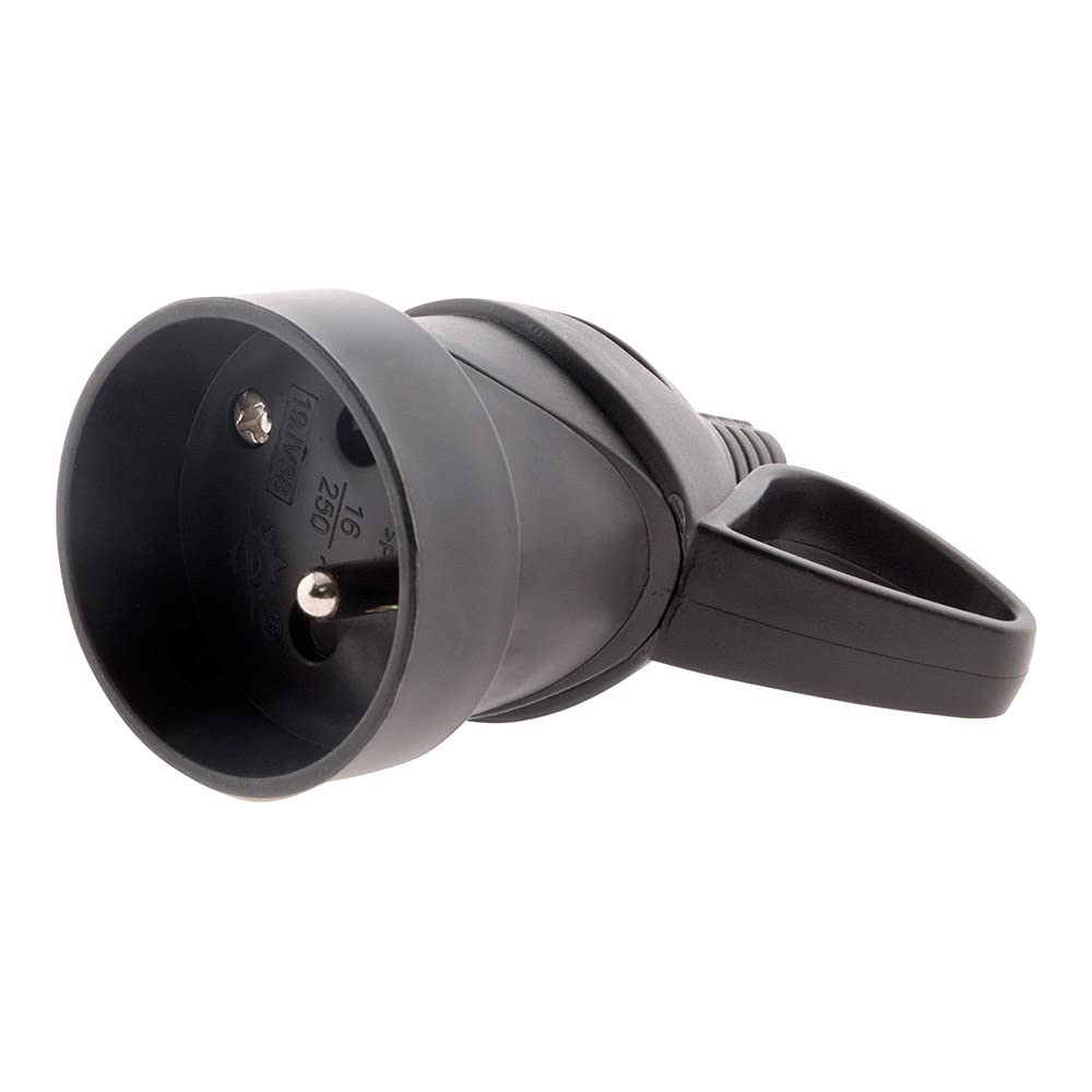 Zenitech Female Ring Plug -16A 2P+T - Black - Zenitech