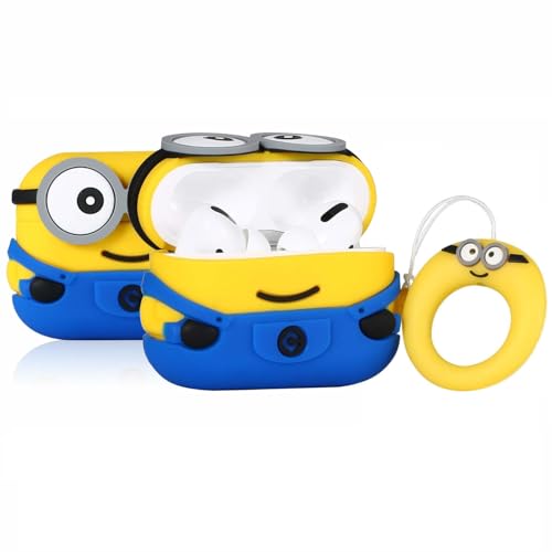 Image of LATALI Cartoon Silicone Case Compatible with Apple AirPods Pro 2 Case Cover - Cute 3D Shockproof 360 Protective Skin Cover with Keychain | AirPods Pro 2nd Gen Case (B00B)