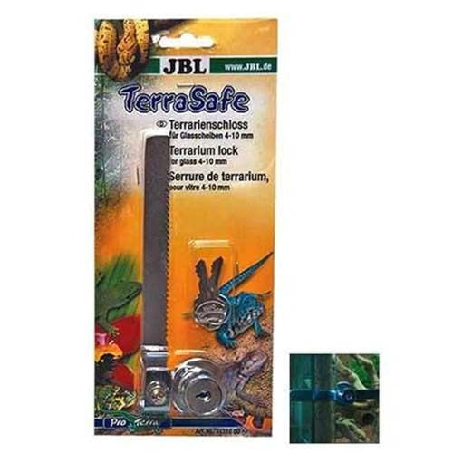 JBL TerraSafe 61516 Terrarienschloss für alle Glasscheiben mit 3-6 mm Stärke, Inkl. 2 Schlüssel