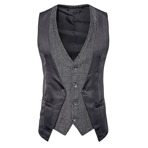 Mens Suit Dress Vest Formal Button Up Layered Vests Waistcoat Wedding Tweed Tuxedo Work Business Casual Dress Vests2