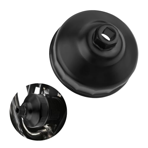 YGDMD 86mm 16 Flute Oil Filter Wrench with 3/8 Drive Port Oil Filter Removal Tool Compatible with BMW & Volvo Professional Oils Filters Socket for Detaching & Installing Oils Filters