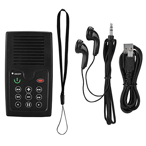 Portable Bible Player, Solar Charging Intelligent Memory Point Reading Electronic Book Reader for the Crowd Bible Listeners, Mini Talking Audio Bible Player