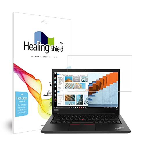 Muellery Healingshield XLV[tیtB Screen Protector Light Oleophobic High Gloss Film Compatible with Lenovo ThinkPad L14 Gen 