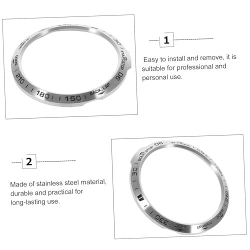 Cubierta protectora resistente de acero inoxidable plata para smartwatch 6X 2