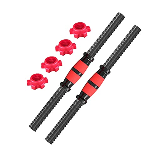 Barras de mancuernas, 40 cm ajustable, juego de pesas con mancuernas de acero para levantamiento de pesas para gimnasio en casa, equipo de fitness Cover