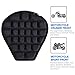Air Motorcycle Seat Cushion Pressure Relief Ride Seat Pad Large for Cruiser Touring Saddles, Shock Absorption, Water Inflatable (Black)