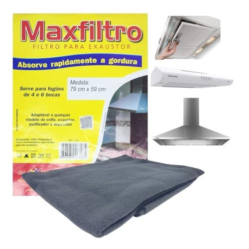 Kit 4 Filtro Manta Para Coifa, Exaustor, Depurador Universal Colormaq, Suggar