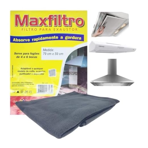 Kit 4 Filtro Manta Para Coifa, Exaustor, Depurador Universal Colormaq, Suggar