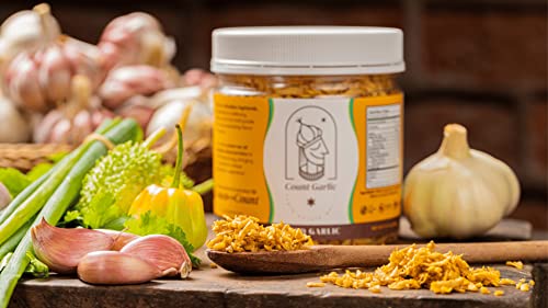 Count Garlic Crushed & Fried Garlic Gourmet Spices And Seasonings │ All Natural, Vegan, Gluten-Free, No Salt, Non-Gmo, No Artificial Coloring, No Preservatives, Crushed 500G – 17.63Oz | 250G – 8.81Oz #TOP6