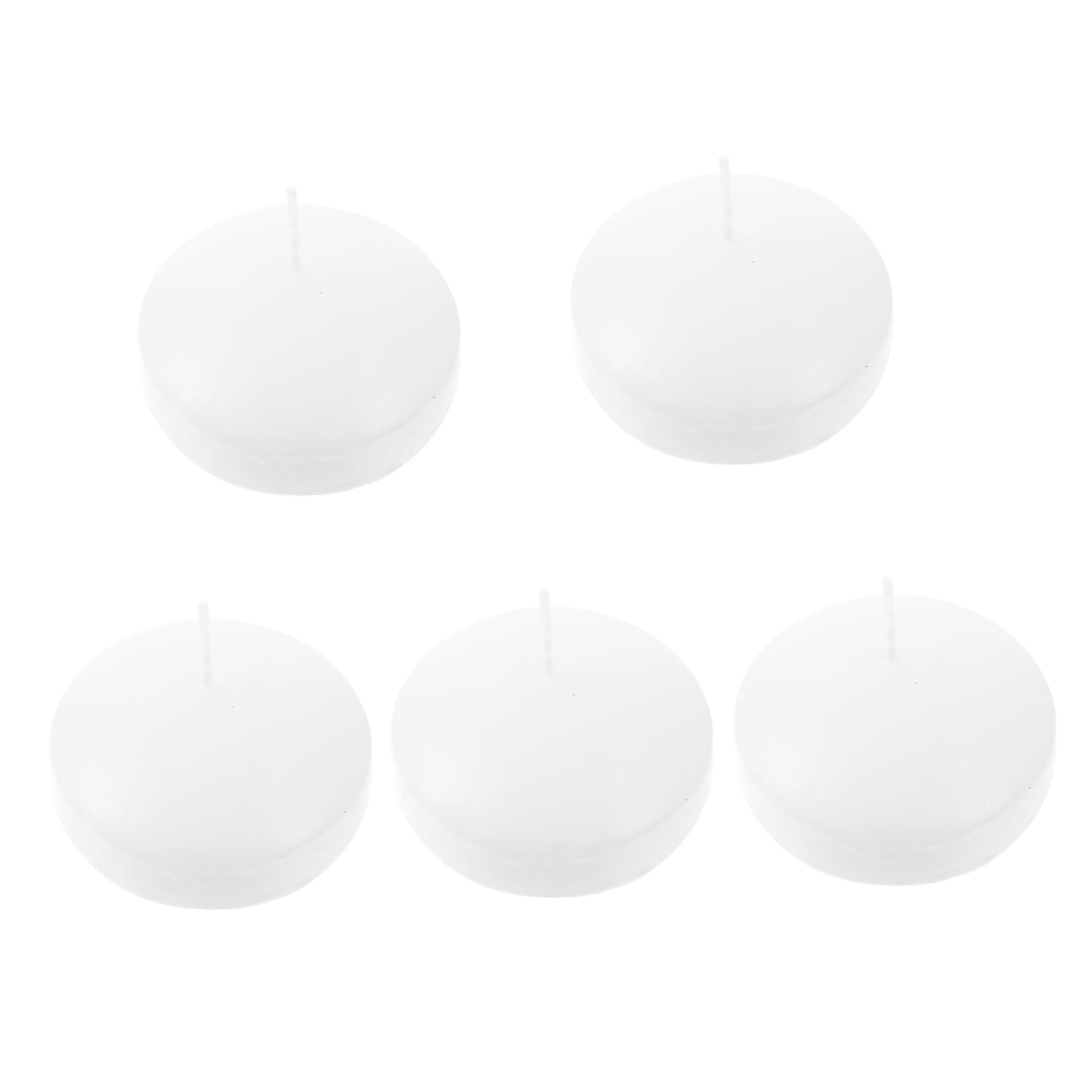 QUMIIRITY 5pcs Unscented Floating Candles for Pool and Outdoor Gatherings Romantic Paraffin Wax Candles for Parties Weddings and Special Occasions