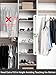 HOUSE DAY Space Saving Hangers Black, 16 Pack, Smart Closet Organizer Space Saver, Sturdy Plastic Clothes Hangers for All Types of Clothes, Closet Organizers and Storage, College Dorm Room Essentials