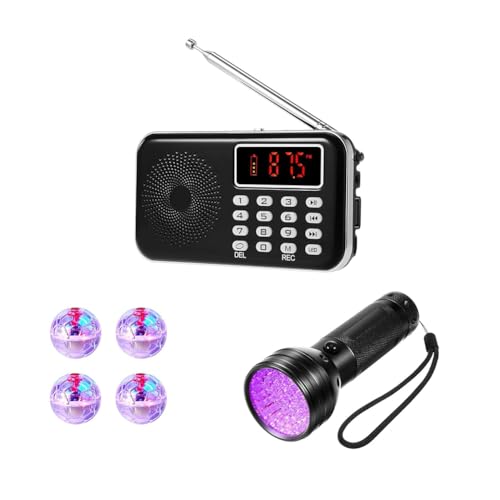 Kit recherche paranormale 6 pièces avec radio FM et lampe UV