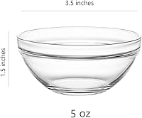 Vista 2 de Sweejar 3.5 inch Small Glass Bowls Set, 5 oz Prep Bowls for Cooking, Small Bowls for Kitchen, Dessert Bowls for Ice Cream, 9 pack