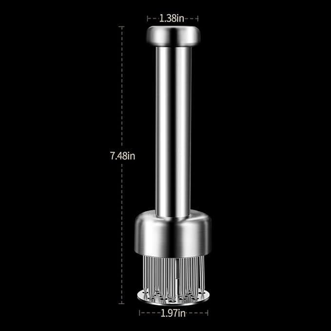 Ablandador de Carne de Acero Inoxidable con 21 Agujas miniatura 2