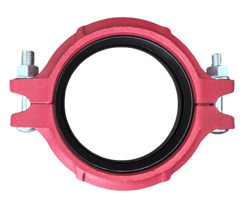 8 Inch (NPS 8") Flexible Grooved Coupling - Ductile Iron, UL/FM Certified for 8.625" OD Fire Sprinkler Pipes (Wet/Dry Systems), Moderate Pressure 2.5Mpa/360 PSI(DN200(NPS 8")) by LVBCH - Used condition - US$26.36