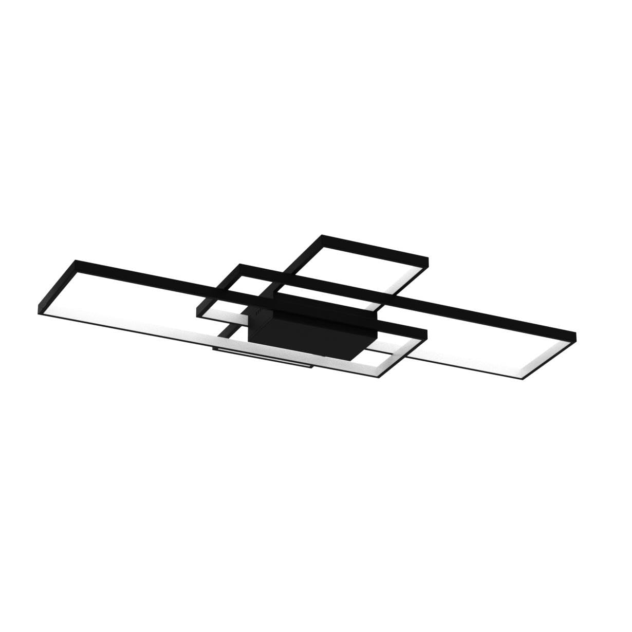 Jsz Deckenleuchte Wohnzimmer 140CM Moderne Deckenlampe LED Wohnzimmerlampe | Stufenlos dimmbar,flimmerfrei,hohe Lichtdurchlässigkeit,korrosionsbeständig,elegantes Design,mit Fernbedienung