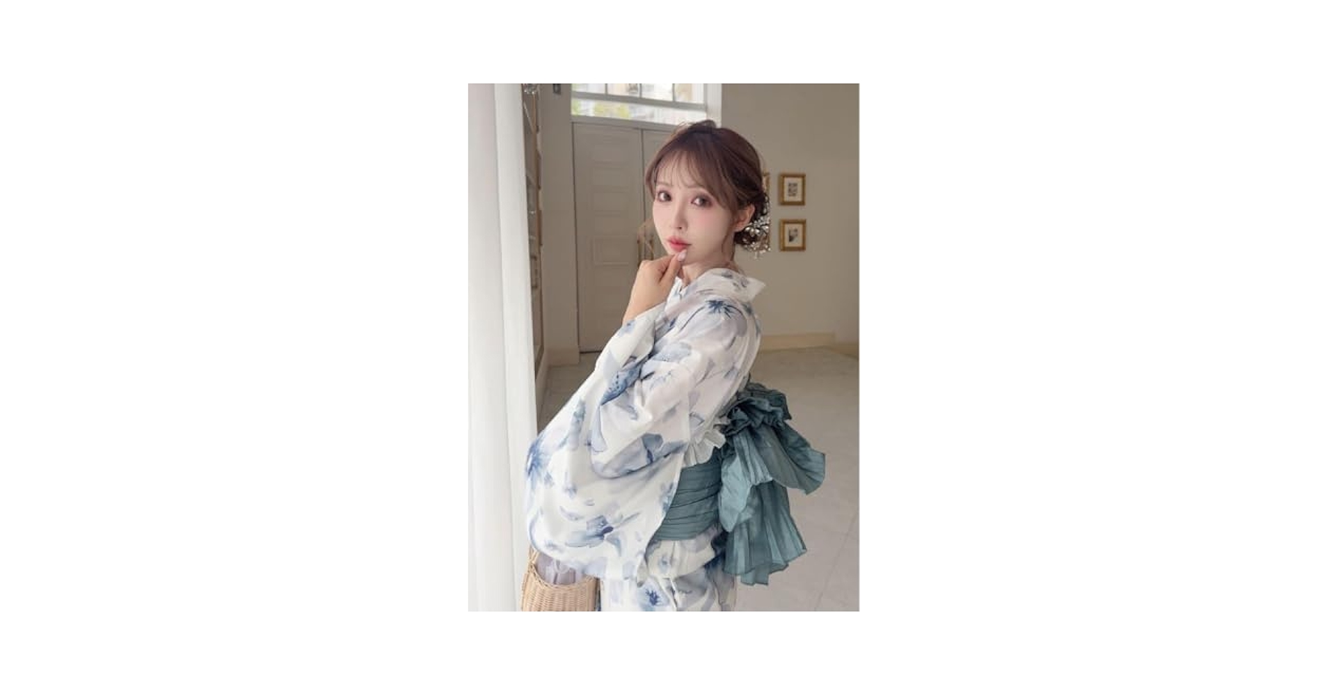 新品　グレイル　GRL ショート　水彩花柄浴衣セット [fy027] 3点セット2Way水彩花柄浴衣セット[fy027] | レディース
