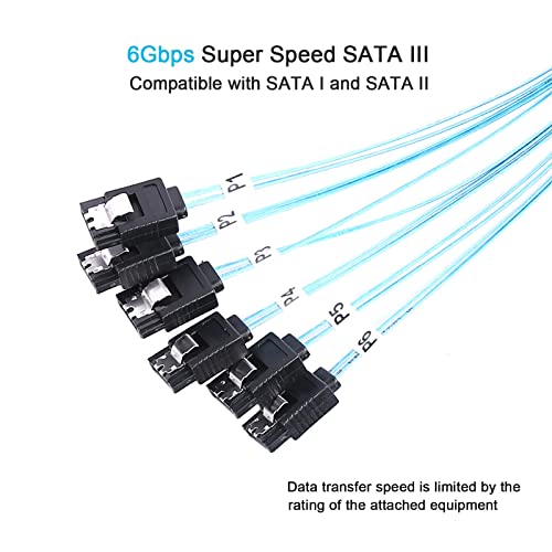 Adcaudx Sata-Iii Cable-1M 6Pcs/Set-6Gbps-Sata Cable Replacement For Bitcoin Computer-Server Cd Dvd Drives Raid Hdd-Ssd Data Cable (3.3Ft) #TOP1