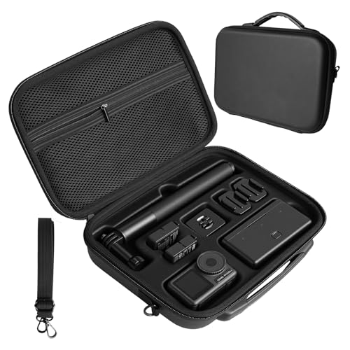 Tragetasche für DJI Osmo Action 6 Zubehör mit Schultergurt Osmo Action 6 PU Leder Tragetasche für DJI Osmo Action6/5 Pro/4/3 Standard Combo Vlogging Action Kamera