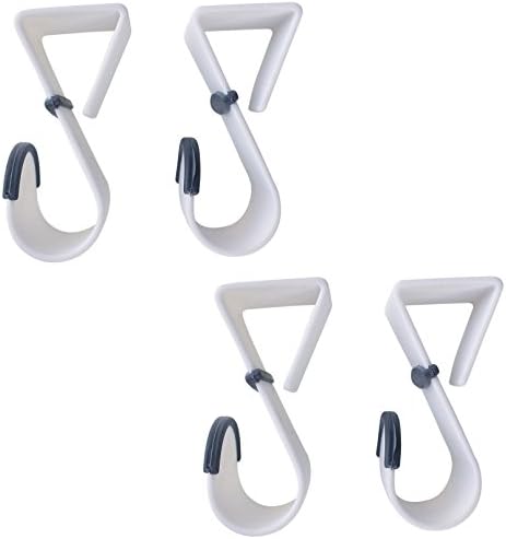 3-Pack Over Door Hooks - Valet Hangers For Towels, Coats, Hats, No Drill Needed, White