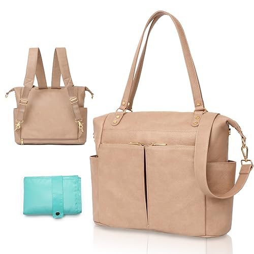 MOMINSIDE Diaper Bag Tote Convertible Diaper Bag Backpack To...