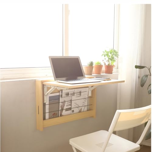 Bureau mural pliable flottant pour optimiser les petits espaces - 8