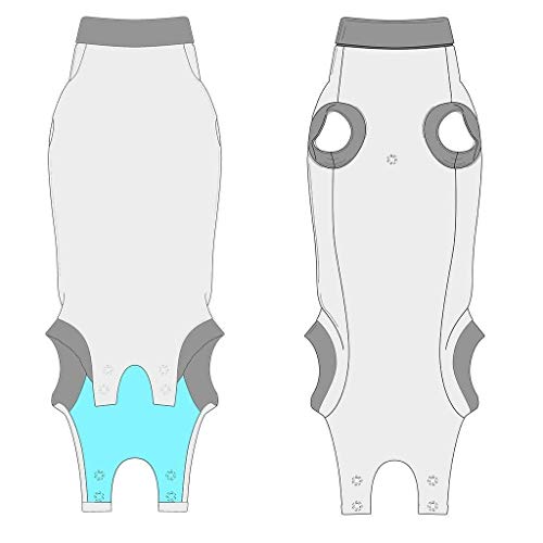 Suitical Recovery Suit Hund, M, Blau Camouflage