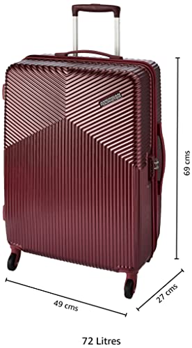 Image of American Tourister Georgia Polycarbonate 69 cms Red Hardsided Check-in Luggage (FS3 (0) 00 002)