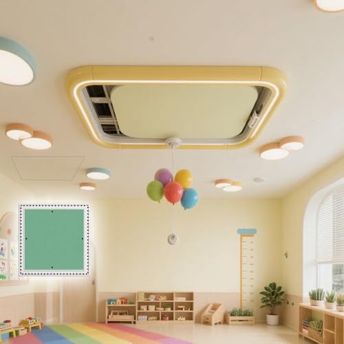 WAHHWF Trampilla Pladur Marco ABS preintegrado de 10 x 10 y 12 x 12, Panel de Acceso de Pared para Aire Acondicionado, Paneles extraíbles para Techo y Yeso en habitación Infantil.(150x200mm(6x6in))