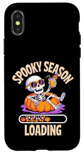 Spooky Season Loading Funny Halloween XPg X}zP[X iPhone X/XS p