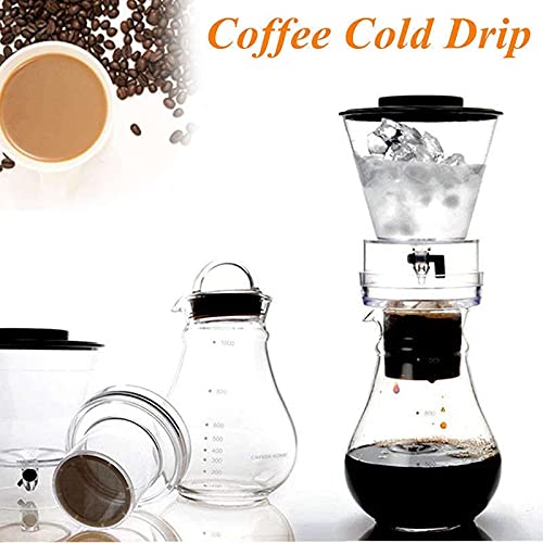Cafetera de goteo de vidrio 800 ml compacta y resistente miniatura 6