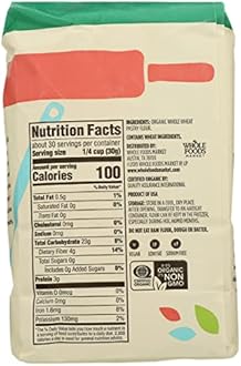 365 by Whole Foods Market, Flour 100 Percent Whole Wheat Pastry Organic, 32 Ounce (Pack of 2)