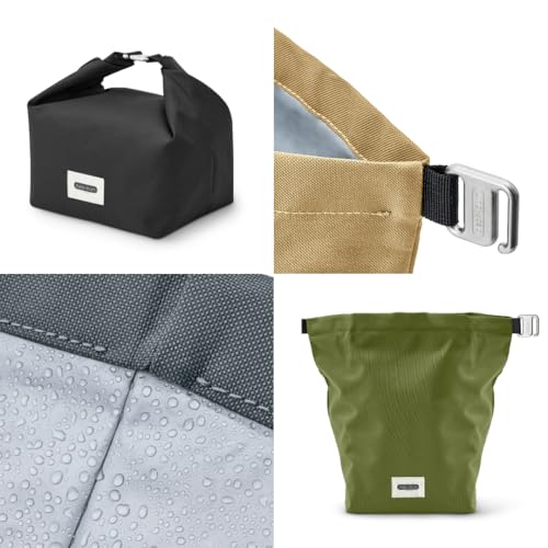 BLACK + BLUM Lunchtasche 6,7 L | recycelter Kunststoff | Ozean | isolierte Lunch Tasche | auslaufsicher dank Rolltop-Konstruktion | Wasserabweisende Innenfläche | hält Lebensmittel kühl