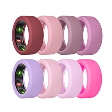 Sylacor Capa de Anel para Anel Oura Gen 4/Gen3 e Samsung Galaxy Ring, Protetor de Silicone Elástico Antiarranhões