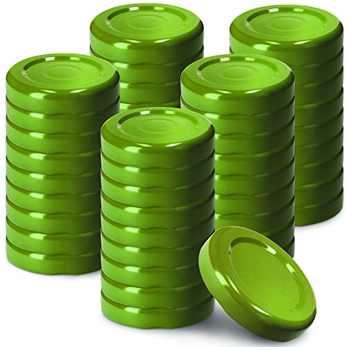KADAX 50er Set Schraubdeckel TO43 für Gläser 43mm Grün – Twist-Off Ersatzdeckel für 40ml Mini Gläser & Probiergläser… – Ansicht 1