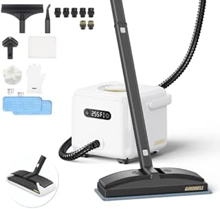 GROBELL Steam Cleaner Car Upholstery: Fast Heat in 50s Swift Vapore Upgraded Pack Chemical-Free Multipurpose Portable Steamer Mop Home Hardwood Floor Kitchen Auto Seat Surface Mattress Grout Interior