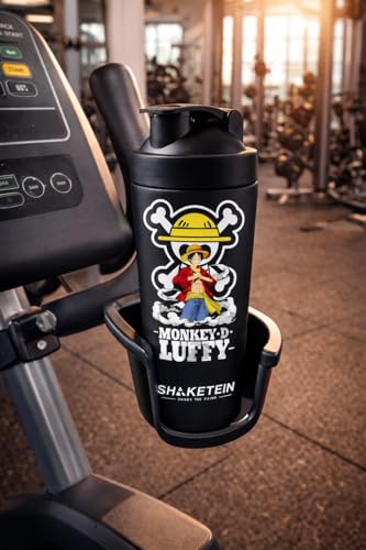 Image of Stainless Steel Gym Shaker Bottle 750ml | Leak Proof Protein Mixer Shaker | BPA Free | Metal Sports Water Bottle for Gym, Workout & Fitness (Anime-27-BLACK)