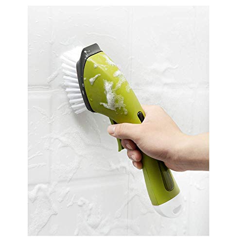 Cepillo de limpieza desmontable, fregado sin esfuerzo para suelos, azulejos y bañeras, elimina las manchas difíciles sin doblarse