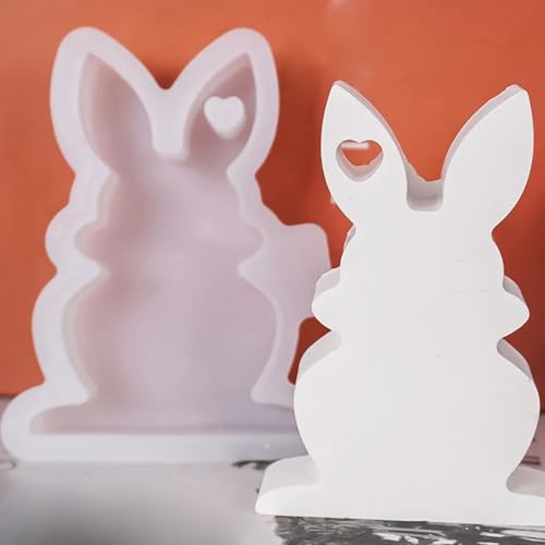 Molde de silicona con forma de conejos de Pascua miniatura 7
