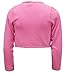 Cyndeelee Girls Long Sleeve Beaded Sequin Scallop Trim Bolero Cotton Shrug Cardigan (Pink, 5/6)