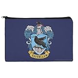 Harry Potter Ravenclaw Painted Crest Pencil Pen Organizer Zipper Pouch Case