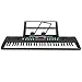 Cloudbox Teclado Digital 61 Teclas Órgano electrónico Teclado de música Digital portátil con micrófono Juguete para niños