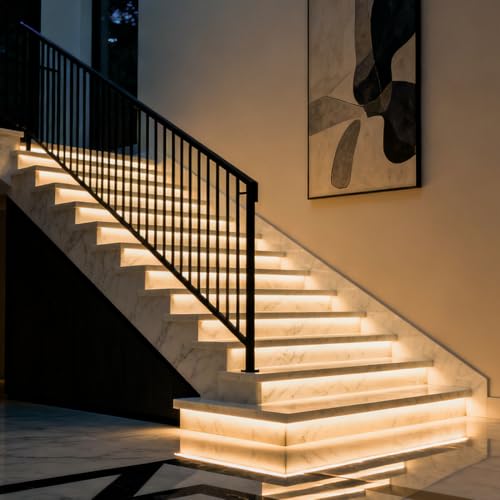 Image of BTF-LIGHTING 3mm Width Ultra Thin FCOB COB LED Strip,UL Listed Warm White 3000K Super Narrow Uniform Light,16.4FT DC12V CRI90+ LED Tape Light for Home Indoor DIY Lighting(No Adapter or Controller)