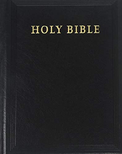 KJV Lectern Bible with Apocrypha, Black Goatskin Leather over Boards, KJ986:XAB